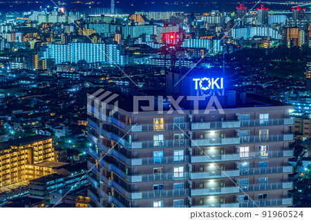 [東京都市風景] 東京城市夜景 91960524
