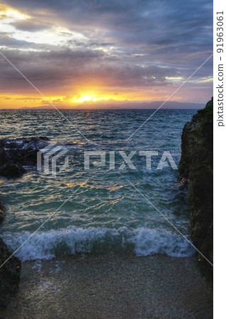 石垣島觀音崎美景（縱向構圖） 91963061