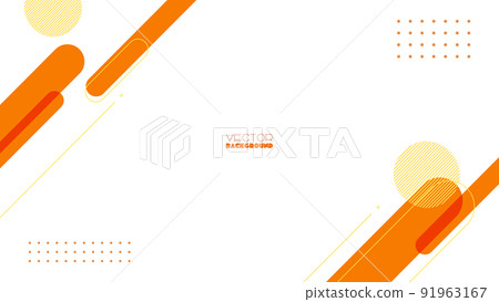 Geometric background round shape orange 91963167