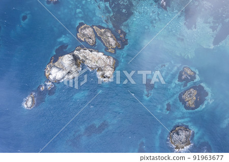 Hokkaido Shakotan Shimamui Coast (aerial) Hokkaido Shakotan Shimamui Coast (aerial) 91963677