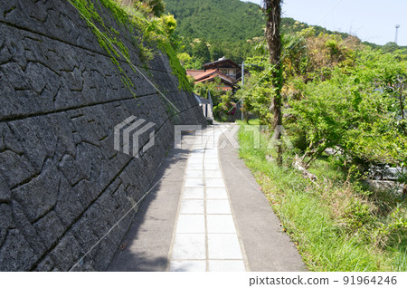 山口縣長門湯本溫泉鎮的胡同 91964246