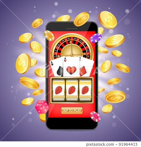 Online casino vector poster banner design template 91964415