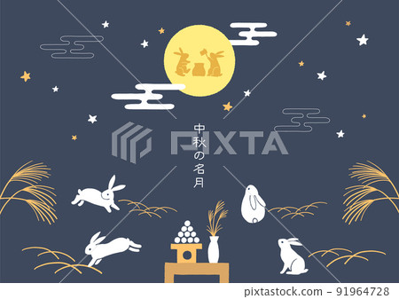 月亮視圖的例證 91964728