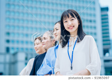 College students, new employees, young women and senior members of society 91965097