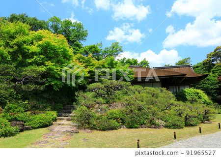 初夏的京都嵯峨野大河內山莊花園 初夏的京都嵯峨野大河內山莊花園 91965527