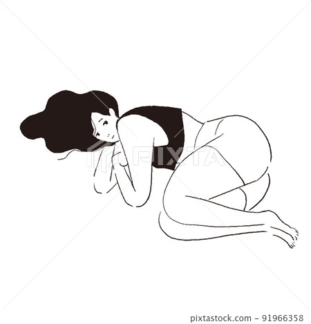 躺著打盹的女人 躺著打盹的女人 91966358
