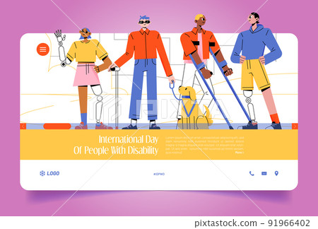 International day of people with disability banner 91966402