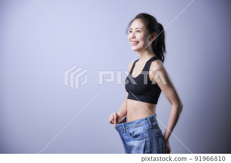 Stomach waist constriction muscle training diet 91966810