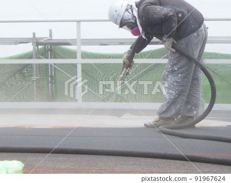 罐體施工期間噴漆前的爆破作業狀態 罐體施工期間噴漆前的爆破作業狀態 91967624