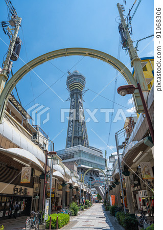 [大阪]從主要的通天閣商店協會看到的通天閣[新世界] 91968306