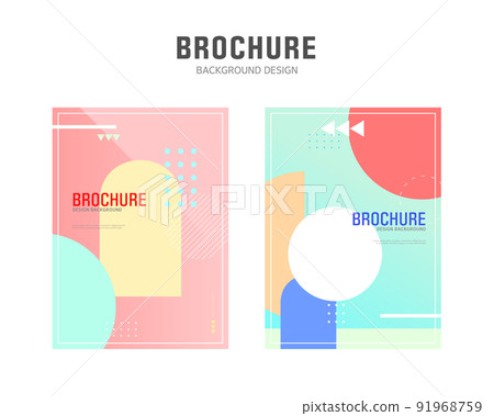 Brochure background illustration set 05 91968759