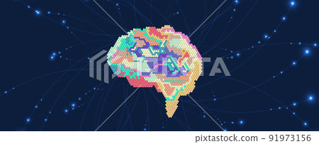 Conceptual technology illustration of artificial intelligence Conceptual technology illustration of artificial intelligence 91973156