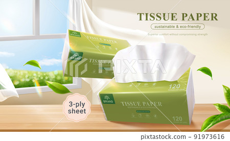 Tissue paper promo banner - Stock Illustration [91973616] - PIXTA