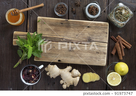 recipe for making health tea according to an old recipe recipe for making health tea according to an old recipe 91973747