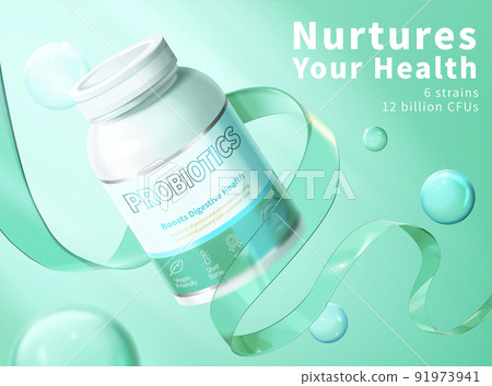 Creative gut supplement ad template Creative gut supplement ad template 91973941