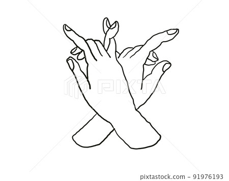 Hand sign of the trailokyavijaya Hand sign of the trailokyavijaya 91976193