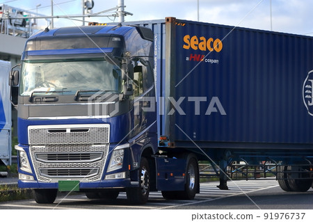 Trailer truck image Trailer truck image 91976737