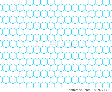Hexagon pattern background illustration material 91977178