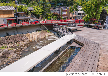 (Shizuoka) Shuzenji Onsen River Terrace Sugi no Yu (footbath) (Shizuoka) Shuzenji Onsen River Terrace Sugi no Yu (footbath) 91977601