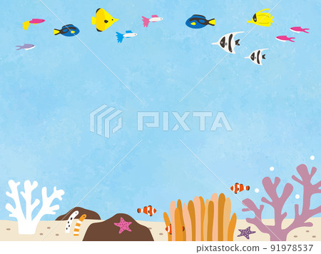 Design frame in the sea 91978537