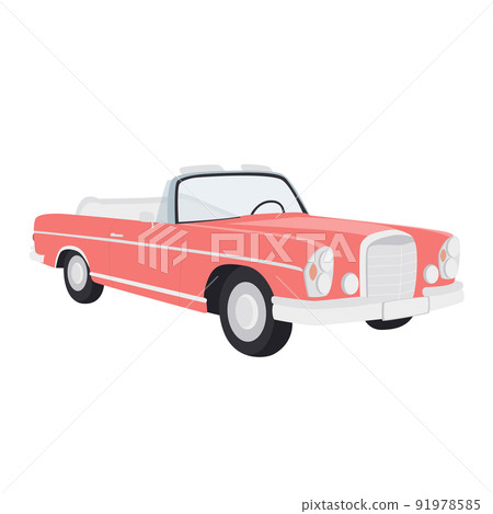 Old car isolated vector illustration Old car isolated vector illustration 91978585