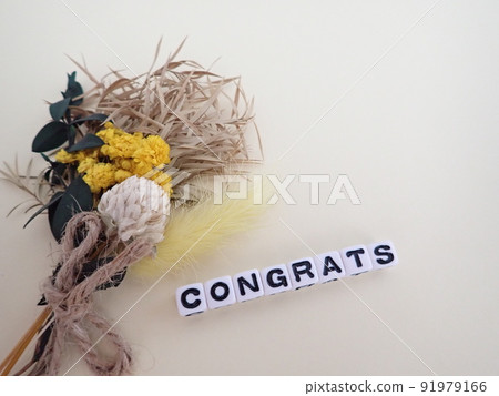 祝賀詞和鮮花，恭喜 91979166