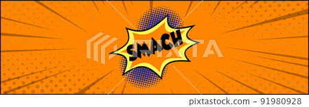 Comic lettering SMACH on white background - Vector Comic lettering SMACH on white background - Vector 91980928