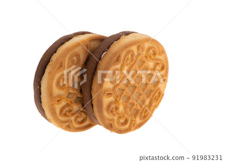 double cookie isolated 91983231