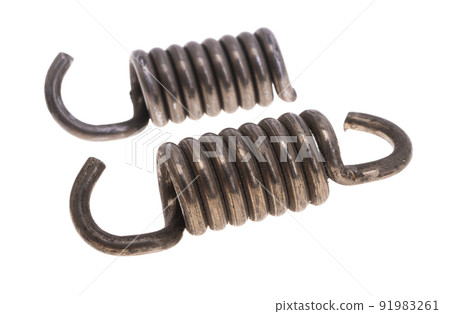 metal spring isolated 91983261