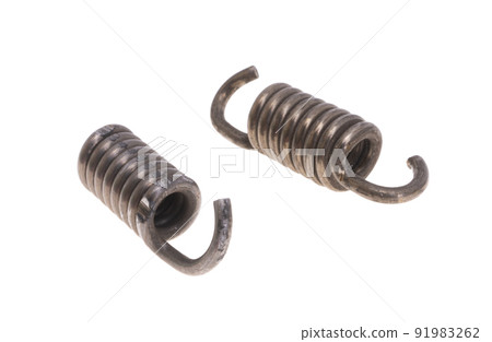 metal spring isolated 91983262