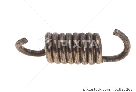 metal spring isolated 91983263