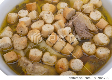 chicken broth isolated chicken broth isolated 91983700