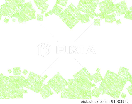 Square frame of colored pencils (horizontal seamless) green 91983952