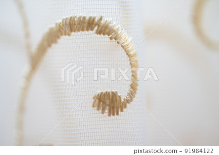tulle background with embroidery tulle background with embroidery 91984122
