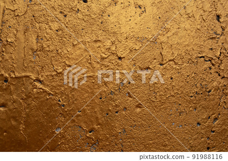 Gold concrete wall background 91988116