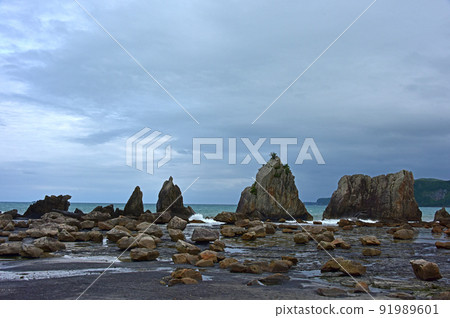 Hashiguiiwa Rocks, Kushimoto Town, Wakayama Prefecture 91989601