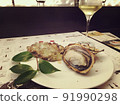 Fashionable Miyajima oysters and white wine 91990298