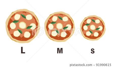 Right above each pizza size 91990615