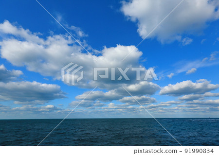 cool sea and sky scenery 91990834