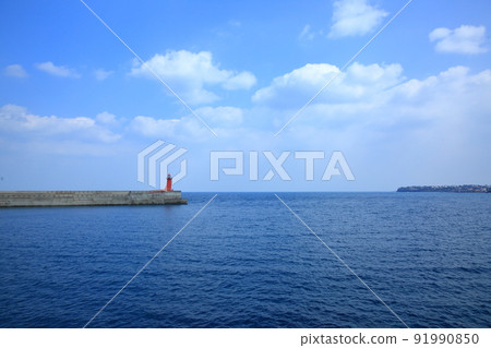 涼爽的海天風光 涼爽的海天風光 91990850