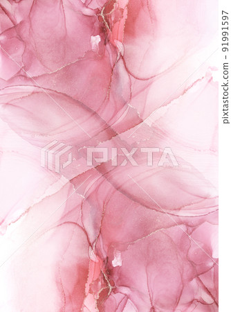 Ink art background alcohol ink art watercolor bleeding texture red 91991597