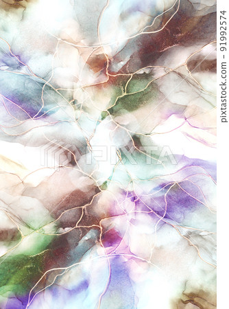 Ink art background alcohol ink art watercolor bleeding texture colorful 91992574