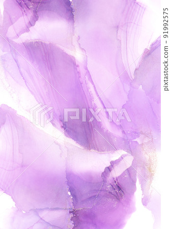 水墨藝術背景酒精水墨藝術水彩流血質感紫色 91992575