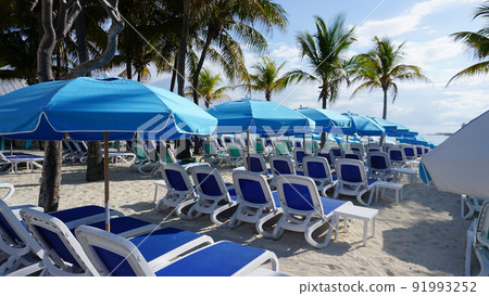 A view of Cococay island at Caribbean sea 91993252