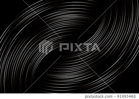 帶紋理的黑色白色灰變形抽象線繩紋背景。 帶紋理的黑色白色灰變形抽象線繩紋背景。 91993468