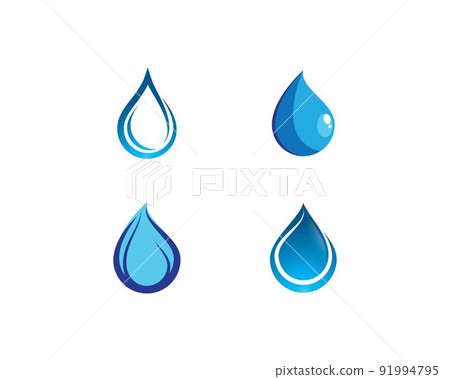 Water drop vector icon illustration Water drop vector icon illustration 91994795