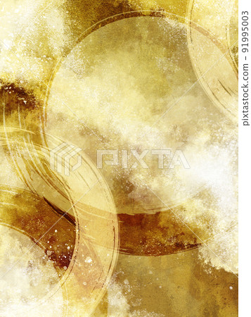 Gold leaf abstract Japanese background 91995003