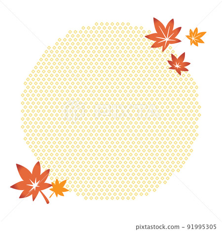 秋季楓木圓框材質 91995305