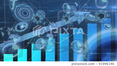 Image of data processing and moving screens 91996146