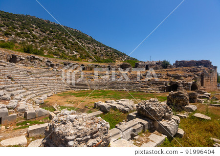 Ruins of theatre in Limyra, Antalya Province, Turkey Ruins of theatre in Limyra, Antalya Province, Turkey 91996404